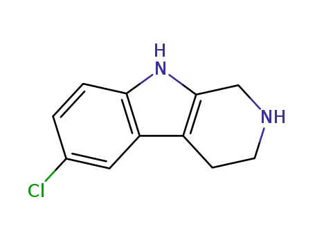 Molecular Structure of 23046-68-6 (6-CHLORO-2,3,4,9-TETRAHYDRO-1H-BETA-CARBOLINEHYDROCHLORIDE)