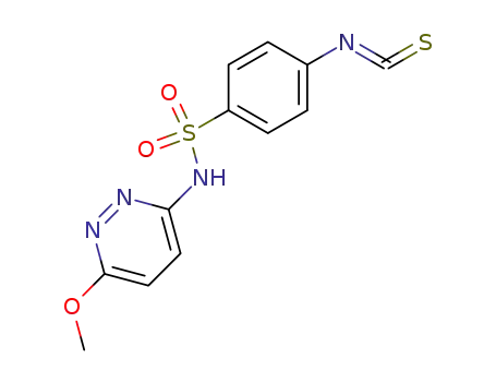 Molecular Structure of 51908-31-7 (4-isothiocyanato-N-(6-methoxypyridazin-3-yl)benzenesulfonamide)