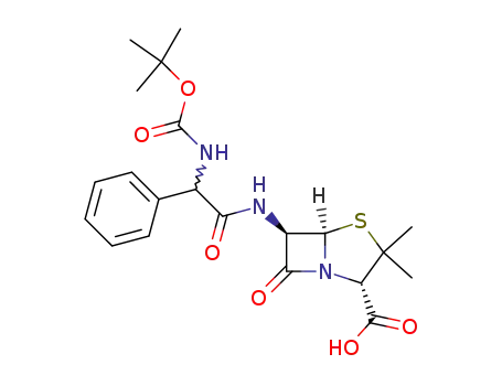 6β-((Ξ)-2-<i>tert</i>-butoxycarbonylamino-2-phenyl-acetylamino)-penicillanic acid