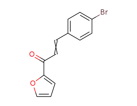 Molecular Structure of 61864-70-8 (2-Propen-1-one, 3-(4-bromophenyl)-1-(2-furanyl)-)