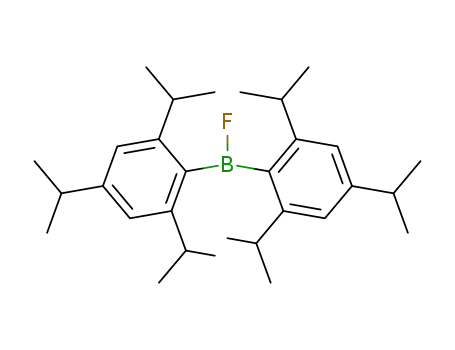 Molecular Structure of 118513-79-4 (Borane, fluorobis[2,4,6-tris(1-methylethyl)phenyl]-)
