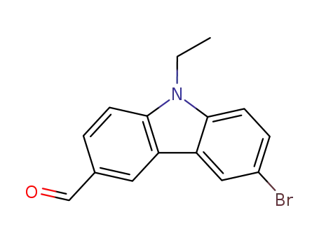 Molecular Structure of 24301-72-2 (6-bromo-9-ethyl-9H-carbazole-3-carbaldehyde)