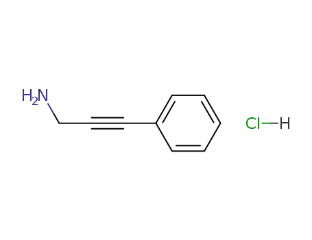 Molecular Structure of 30011-36-0 (3-PHENYLPROP-2-YN-1-AMINE HYDROCHLORIDE)