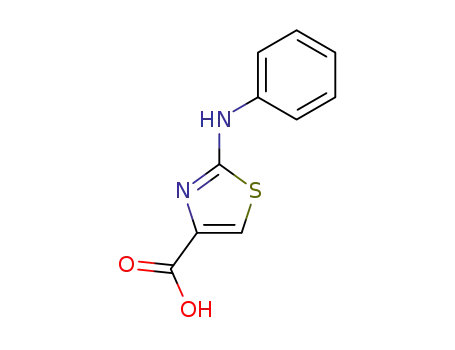 Molecular Structure of 165683-01-2 (2-Phenylamino-thiazole-4-carboxylic acid)