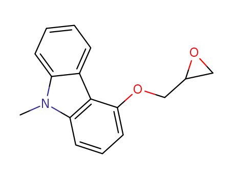 Molecular Structure of 890017-26-2 (9-methyl-4-(oxiran-2-ylmethoxy)-9H-carbazole)