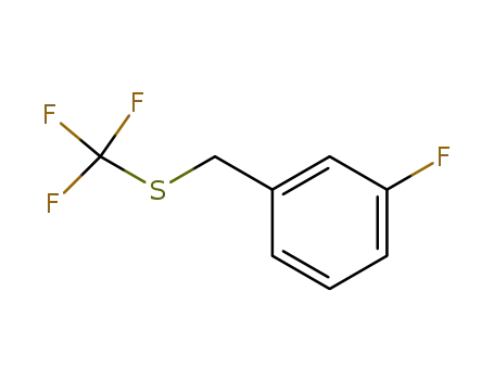 Molecular Structure of 2408-08-4 ((3-fluorobenzyl)(trifluoromethyl)sulfane)