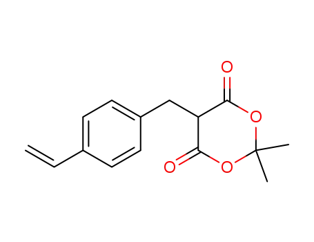 2,2-dimethyl-5-(4-vinylbenzyl)-1,3-dioxane-4,6-dione