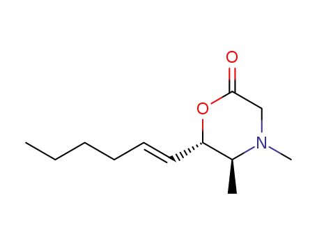 (5S,6S,1E)-4,5-dimethyl-6-(1-hexenyl)-3,4,5,6-tetrahydro-2H-1,4-oxazin-2-one