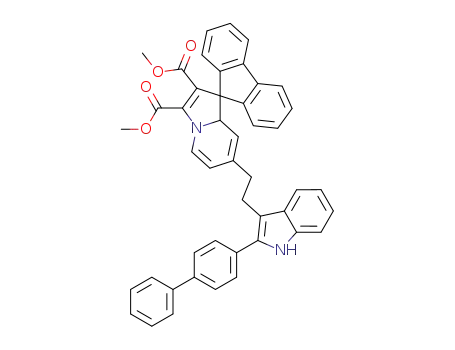 2',3'-dimethoxycarbonyl-7'-{2-[2-(4'-biphenylyl)-3-indolyl]ethyl}spiro[fluorene[9,1']-1',8'a-dihydroindolizine]