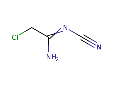 Molecular Structure of 53737-87-4 (Ethanimidamide, 2-chloro-N-cyano-)