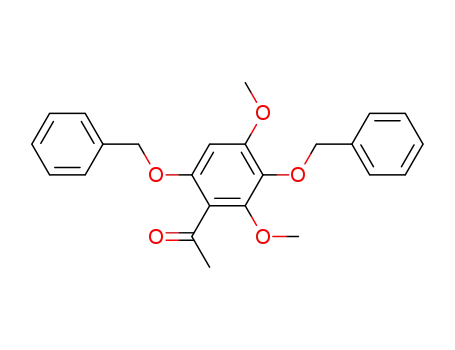 Molecular Structure of 175988-38-2 (1-(3,6-Bis-benzyloxy-2,4-dimethoxy-phenyl)-ethanone)