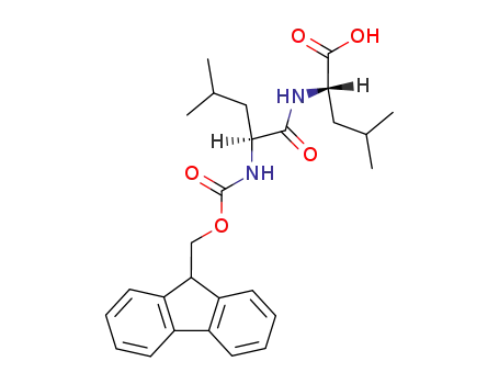 Molecular Structure of 88743-98-0 (L-Leucine, N-[N-[(9H-fluoren-9-ylmethoxy)carbonyl]-L-leucyl]-)