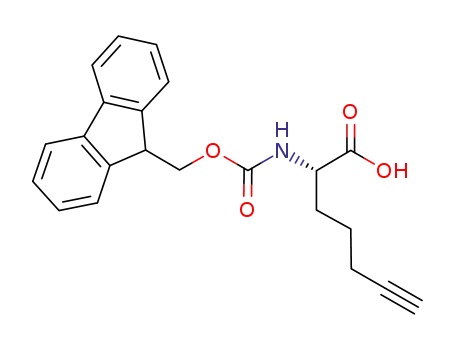 Molecular Structure of 1097192-05-6 (Fmoc-(S)-2-amino-hept-6-ynoic acid)