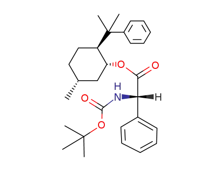 (1R,2S,5R)-2-(1-methyl-1-phenylethyl)-5-methylcyclohexyl (S)-2-<(tert-butoxycarbonyl)amino>-2-phenylacetate