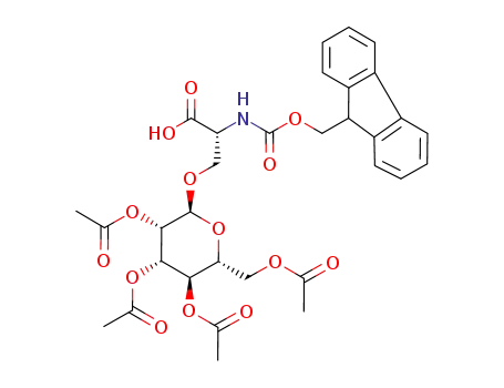 N-(9-fluorenylmethyloxycarbonyl)-O-(2,3,4,6-tetra-O-acetyl-α-D-mannopyranosyl)-D-serine