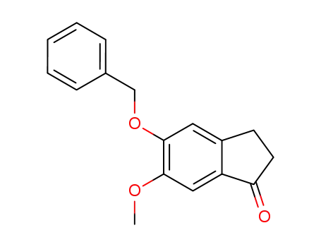 Molecular Structure of 127399-72-8 (5-Benzyloxy-6-methoxy-1-indanone)