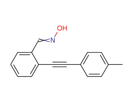 Molecular Structure of 1286747-85-0 (2-(2-p-tolylethynyl)benzaldehyde oxime)