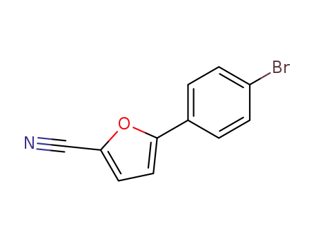 Molecular Structure of 57667-10-4 (5-(4-BROMO-PHENYL)-FURAN-2-CARBONITRILE)