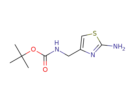 Molecular Structure of 1146084-66-3 (tert-butyl (2-aminothiazol-4-yl)methylcarbamate)