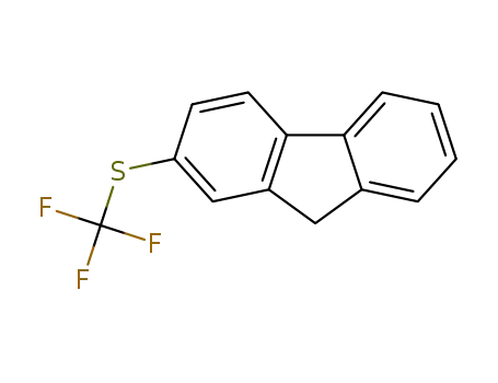 Molecular Structure of 1333415-84-1 (2-[(trifluoromethyl)thio]-9H-fluorene)