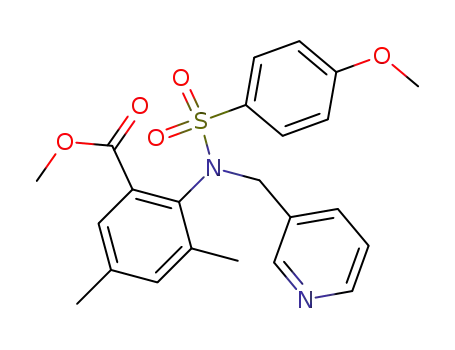 2-[(4-Methoxy-benzenesulfonyl)-pyridin-3-ylmethyl-amino]-3,5-dimethyl-benzoic acid methyl ester