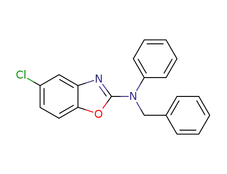 2-Benzoxazolamine, 5-chloro-N-phenyl-N-(phenylmethyl)-