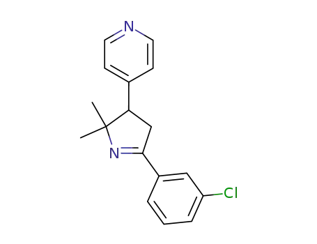 4-[5-(3-Chlorophenyl)-2,2-dimethyl-3,4-dihydro-2H-pyrrol-3-yl]pyridine