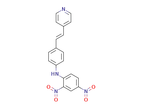 Benzenamine, 2,4-dinitro-N-[4-[2-(4-pyridinyl)ethenyl]phenyl]-, (E)-
