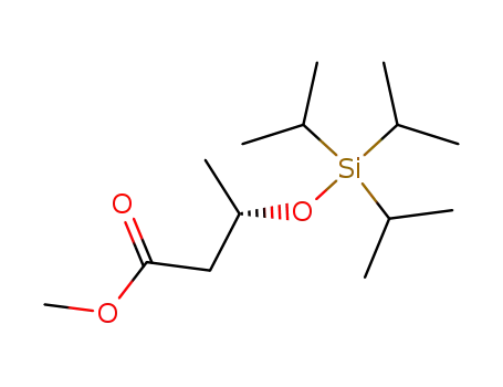 Molecular Structure of 126249-06-7 (methyl-(S)-3-(triisopropylsilyloxy)butyrate)