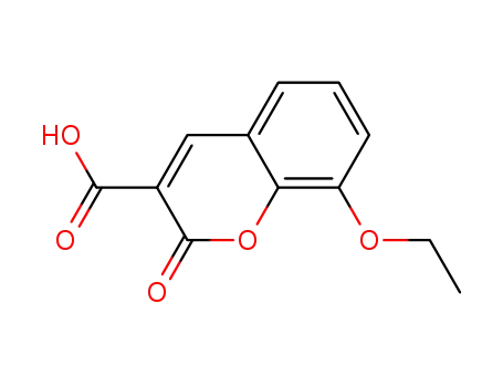 Molecular Structure of 81017-24-5 (8-ETHOXY-2-OXO-2H-CHROMENE-3-CARBOXYLIC ACID)