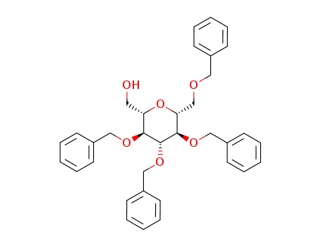 β-C-(hydroxymethyl)-2,3,4,6-tetra-O-benzyl-β-D-glucopyranoside