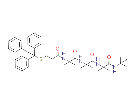 <i>N</i>-[1-(1-<i>tert</i>-butylcarbamoyl-1-methyl-ethylcarbamoyl)-1-methyl-ethyl]-2-methyl-2-(3-tritylsulfanyl-propionylamino)-propionamide