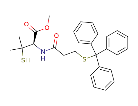 (R)-3-Mercapto-3-methyl-2-(3-tritylsulfanyl-propionylamino)-butyric acid methyl ester