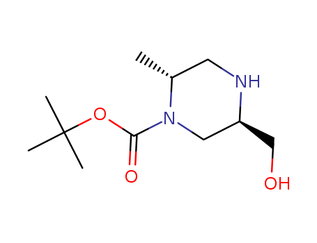 (2R,5R)-tert-butyl 5-(hydroxymethyl)-2-methylpiperazine-1-carboxylate(1403898-64-5)