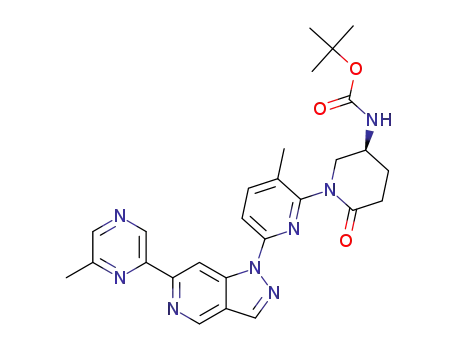 tert-butyl N-[(3S)-1-[3-methyl-6-[6-(6-methylpyrazin-2-yl)pyrazolo[4,3-c]pyridin-1-yl]-2-pyridyl]-6-oxo-3-piperidyl]carbamate