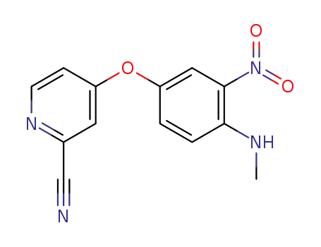 Molecular Structure of 611225-70-8 (2-Pyridinemethanol, 4-[4-(methylamino)-3-nitrophenoxy]-)