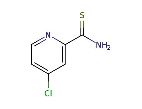 Molecular Structure of 62150-52-1 (2-Pyridinecarbothioamide, 4-chloro-)