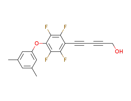 <p-(3,5-dimethyl-phenoxy)-tetrafluorophenyl>-penta-2,4-diyn-1-ol