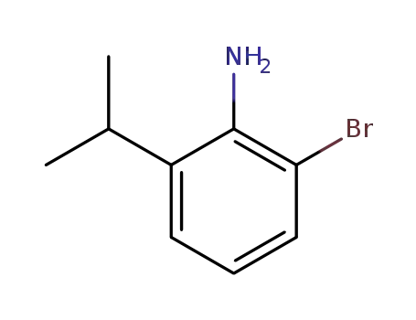 Molecular Structure of 73621-40-6 (Benzenamine, 2-bromo-6-(1-methylethyl)-)
