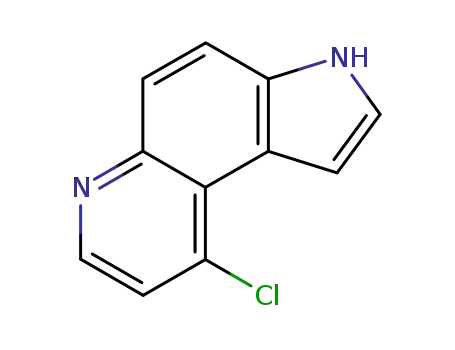 Molecular Structure of 288570-10-5 (3H-Pyrrolo[3,2-f]quinoline, 9-chloro-)