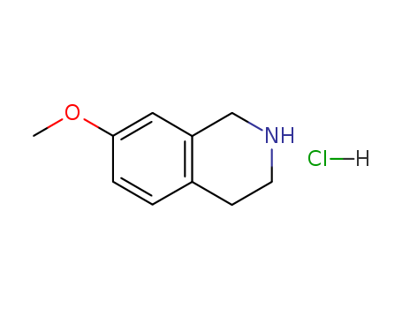Isoquinoline,1,2,3,4-tetrahydro-7-methoxy-, hydrochloride (1:1)