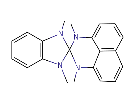 Molecular Structure of 99643-43-3 (Spiro[2H-benzimidazole-2,2'(3'H)-[1H]perimidine],1,3-dihydro-1,1',3,3'-tetramethyl-)