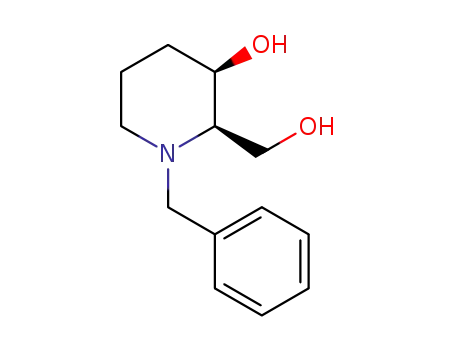 (-)-(2R,3R)-1-benzyl-3-hydroxypiperidine-2-methanol