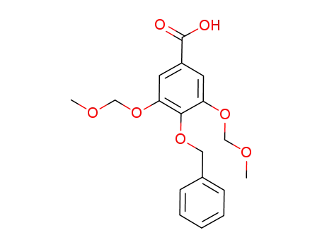 Molecular Structure of 1034343-24-2 (4-O-benzyl-3,5-di-O-(methoxymethyl)gallic acid)