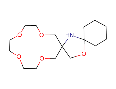 Molecular Structure of 497967-74-5 (10,13,16,19,22-Pentaoxa-7-azadispiro[5.1.12.2]docosane)