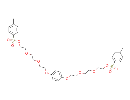 Molecular Structure of 134881-73-5 (1,4-bis[2-(2-(2-(p-toluenesulfonylethoxy)-ethoxy)ethoxy)]benzene)