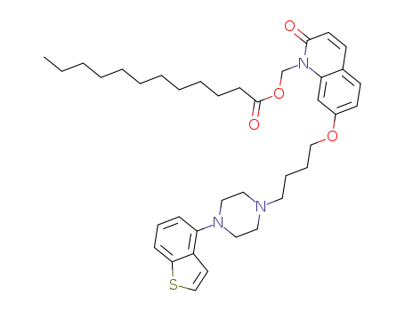 dodecanoic acid 7-[4-(4-benzo[b]thiophene-4-ylpiperazin-1-yl)butoxy]-2-oxo-2H-quinoline-1-ylmethyl ester