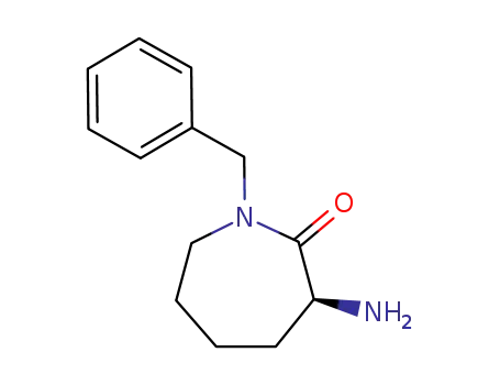 Molecular Structure of 209983-91-5 ((S)-3-AMINO-1-BENZYL-AZEPAN-2-ONE)