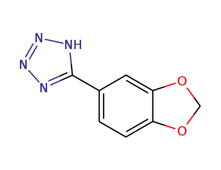 Molecular Structure of 118923-32-3 (5-BENZO[1,3]DIOXOL-5-YL-2H-TETRAZOLE)