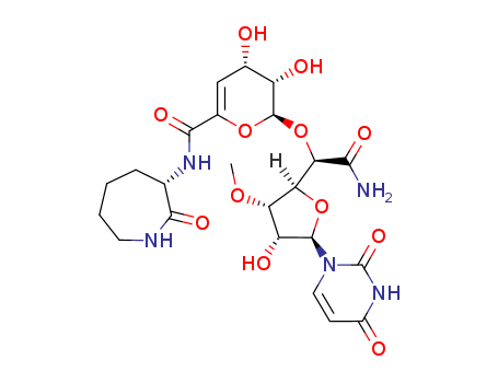 (2S,3S,4S)-2-[(1R)-2-amino-1-[(2S,3S,4R,5R)-5-(2,4-dioxopyrimidin-1-yl)-4-hydroxy-3-methoxyoxolan-2-yl]-2-oxoethoxy]-3,4-dihydroxy-N-[(3S)-2-oxoazepan-3-yl]-3,4-dihydro-2H-pyran-6-carboxamide